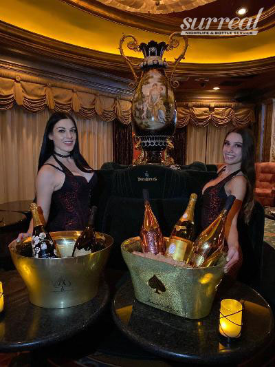 vegas table service at treasures