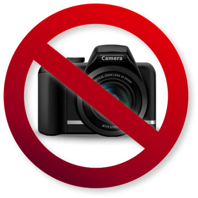 photography not allowed