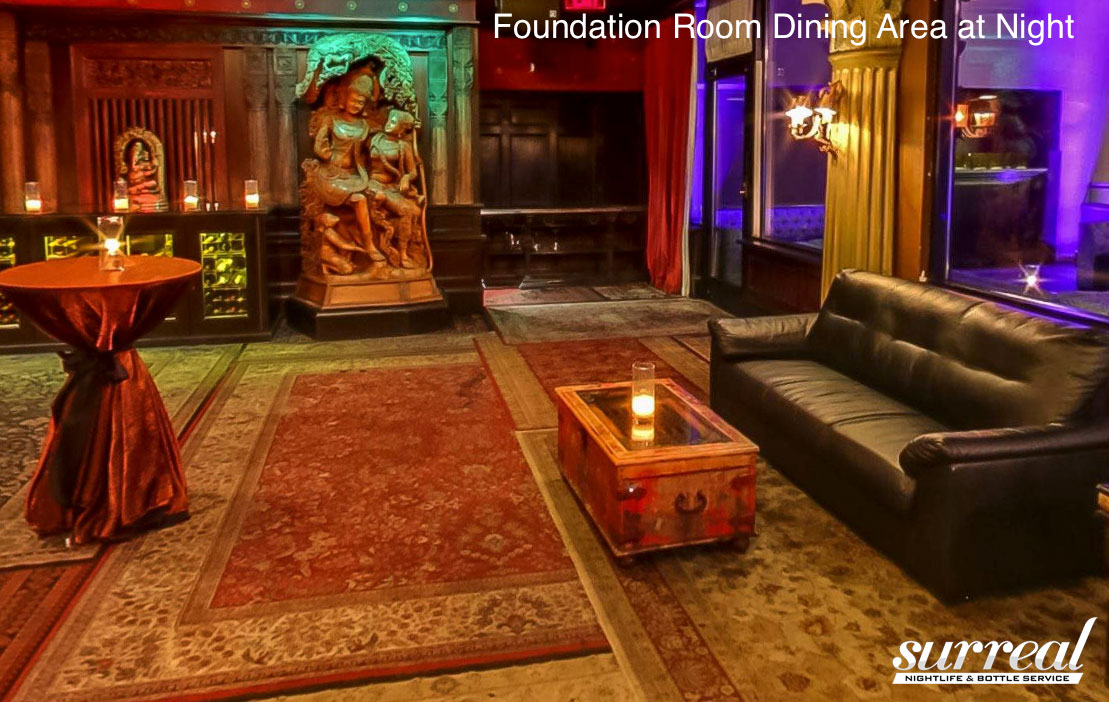 Foundation Room Bottle Service Las Vegas Surreal